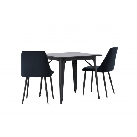 Spisebordssæt Tempe med Spisebordsstole Night