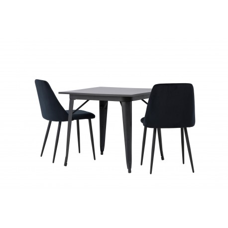 Spisebordssæt Tempe med Spisebordsstole Night