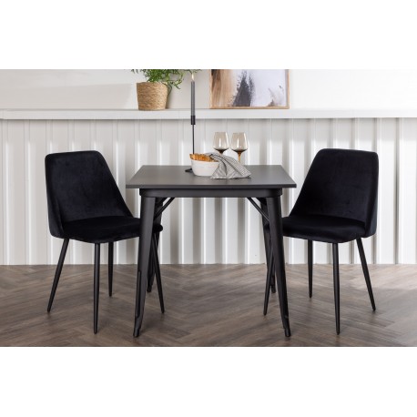 Spisebordssæt Tempe med Spisebordsstole Night