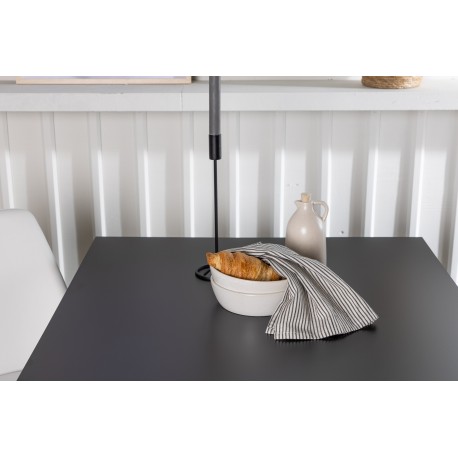 Spisebordssæt Tempe med Night Spisebordsstole - Sort og Hvid