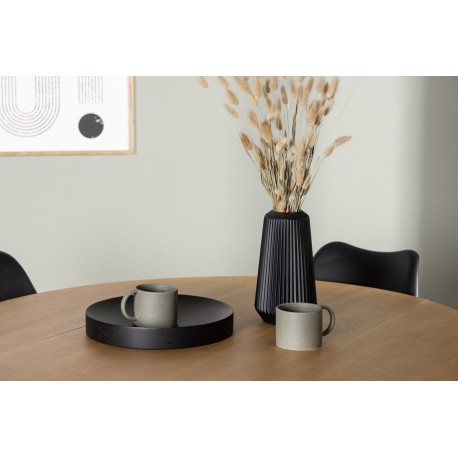 Spisebordssæt Yadikon med Zeno stole - Sort og Brun