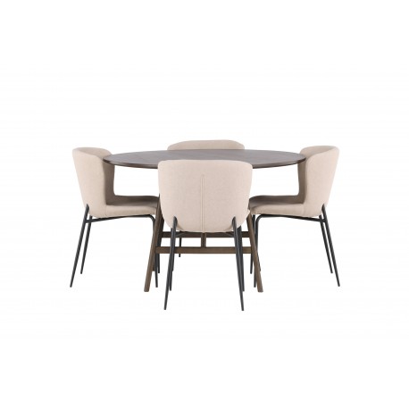 Rundt Spisebordssæt Kaseindon med Modesto stole