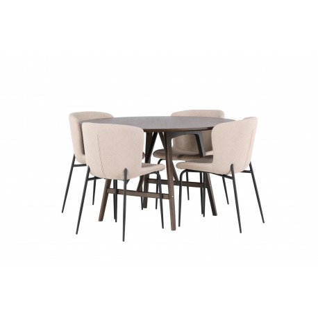 Rundt Spisebordssæt Kaseindon med Modesto stole