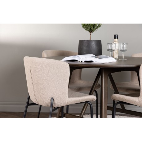 Rundt Spisebordssæt Kaseindon med Modesto stole