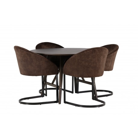 Rundt Spisebordssæt Kaseindon med stole Evening