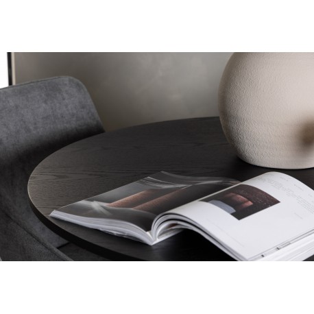 Rundt Spisebordssæt Bootcut med stole Rosie - Sort og Grå