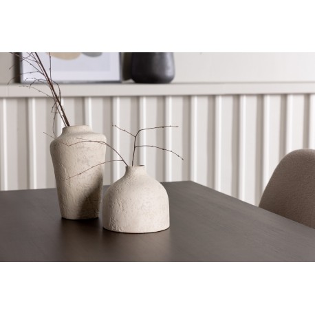Spisebordssæt Kaseindon med Spisebordsstolene Polar - Beige og Mørkebrun