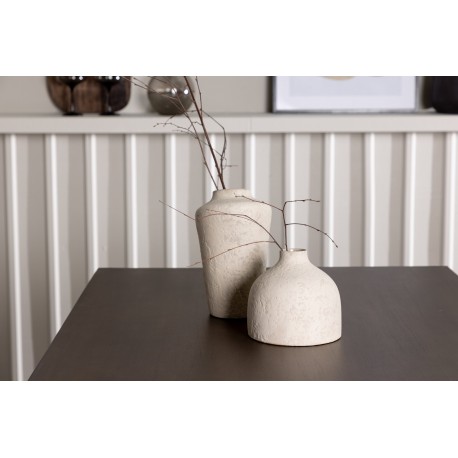 Spisebordssæt Kaseindon med Spisebordsstole Seda - Beige og Mørkebrun