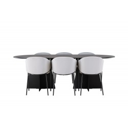 Spisebordssæt Bootcut med Evelina stole