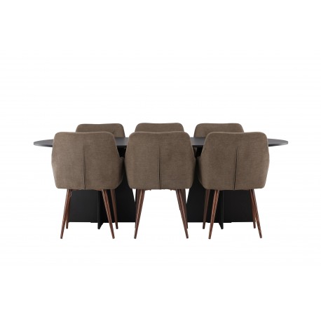 Spisebordssæt Bootcut med stole fra Tomorrow