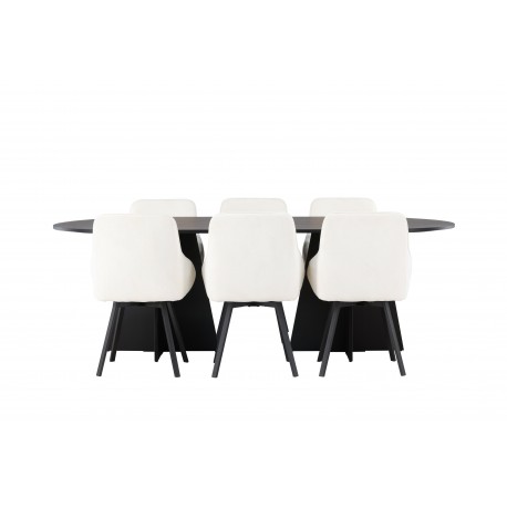 Spisebordssæt Bootcut med stole Rosie