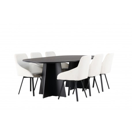 Spisebordssæt Bootcut med stole Rosie