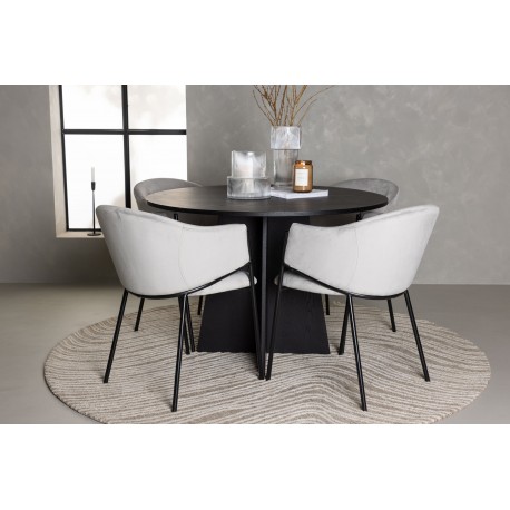 Rundt Spisebordssæt Bootcut med stole Evelina