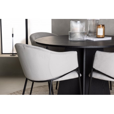 Rundt Spisebordssæt Bootcut med stole Evelina