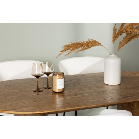 Spisebordssæt Isolde med stolene Day - Natur og - Off White