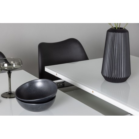 Spisebordssæt Pluto med Spisebordsstole Zeno - Sort og Hvid