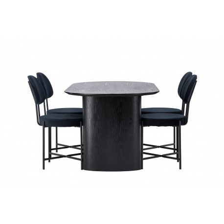 Spisebordssæt Isolde med stole Stella