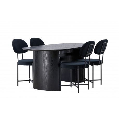 Spisebordssæt Isolde med stole Stella