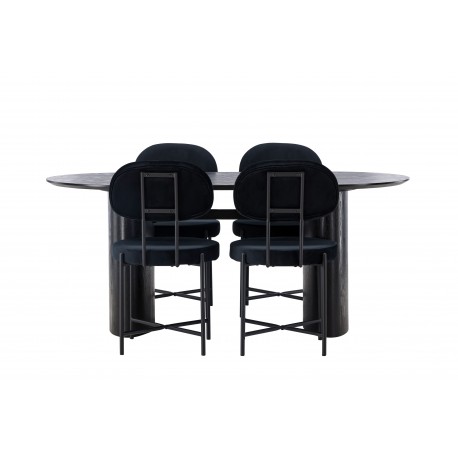 Spisebordssæt Isolde med stole Stella