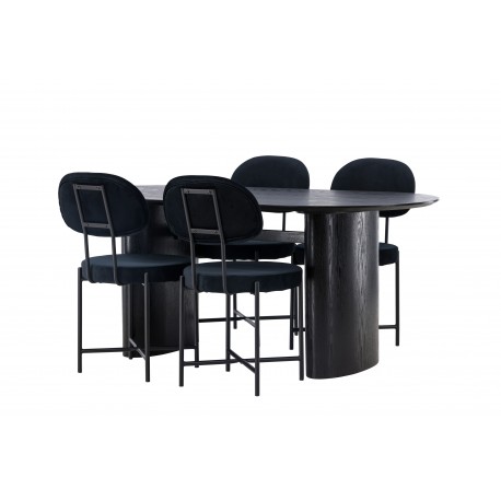 Spisebordssæt Isolde med stole Stella