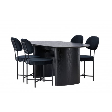 Spisebordssæt Isolde med stole Stella