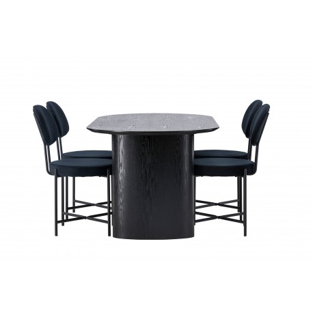 Spisebordssæt Isolde med stole Stella