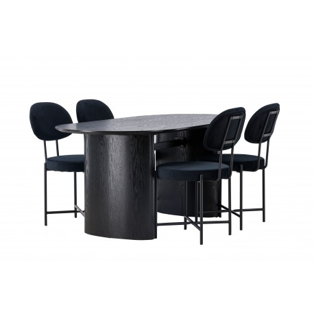 Spisebordssæt Isolde med stole Stella