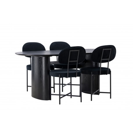 Spisebordssæt Isolde med stole Stella