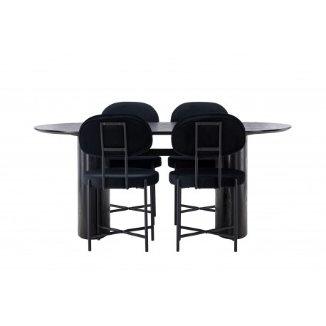Spisebordssæt Isolde med stole Stella