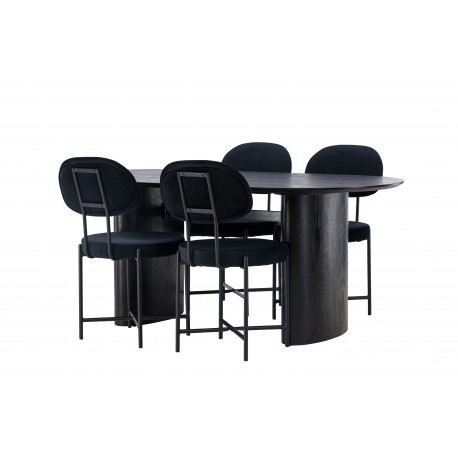 Spisebordssæt Isolde med stole Stella