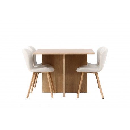Spisebordssæt Leo med Spisebordsstole Lilja