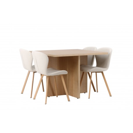 Spisebordssæt Leo med Spisebordsstole Lilja