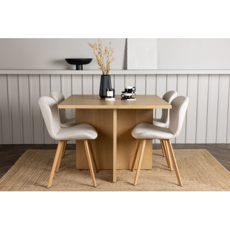 Spisebordssæt Leo med Spisebordsstole Lilja