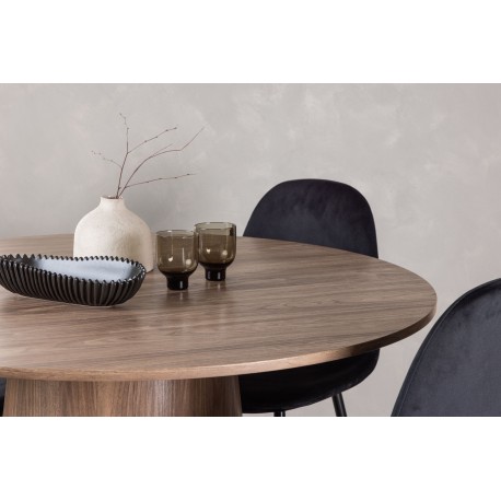 Rundt Spisebordssæt Lanzo med stole Polar