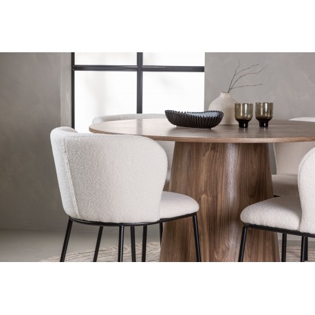 Spisebordssæt Lanzo med Edina stole