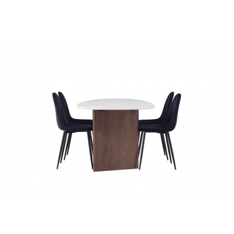 Spisebordssæt Gronvik med stole Polar