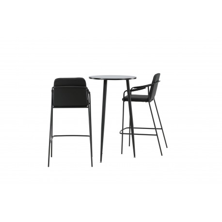 Bar sæt Plaza med stole Tvist - Sort