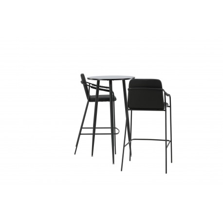 Bar sæt Plaza med stole Tvist - Sort