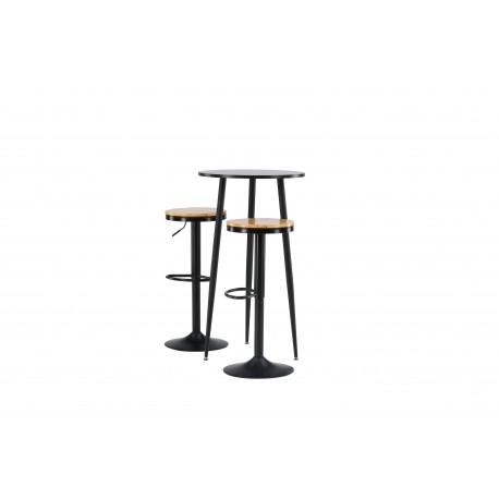 Bar sæt Plaza med stole Conway - Sort