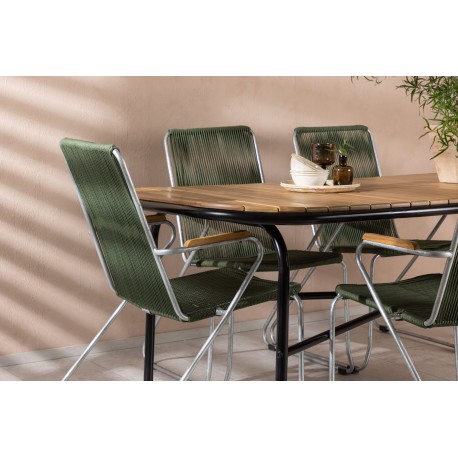 Holmbeck Loungesæt - Havemøbelsæt - Grøn,Natur