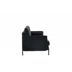 Antibes 3 personers Sofa - Sort og Mørkegrå