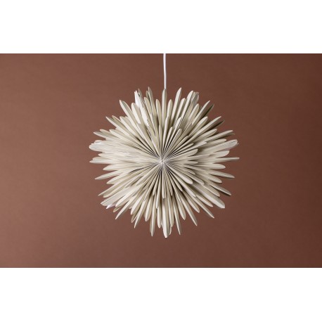 Salen Pendel Lampe - Beige og Hvid