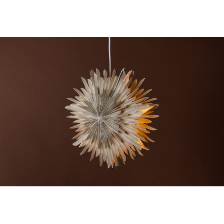 Salen Pendel Lampe - Beige og Hvid