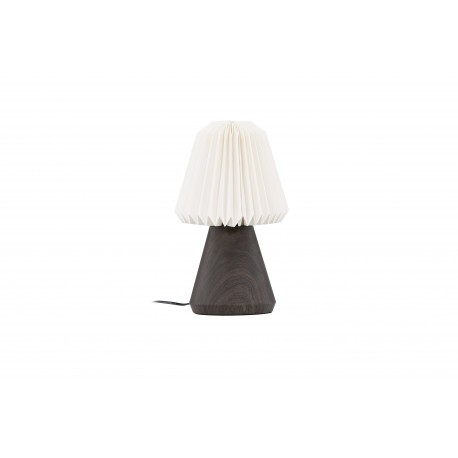 Fjallen Bordlampe - Valnød og Hvid