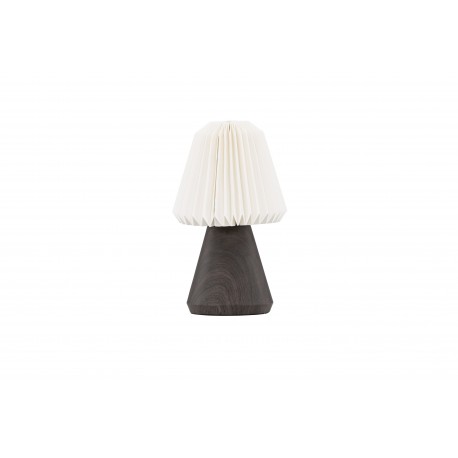 Fjallen Bordlampe - Valnød og Hvid