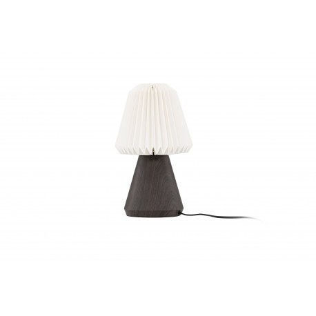 Fjallen Bordlampe - Valnød og Hvid