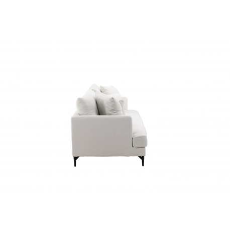 Sofia 3 personers Sofa - Beige og Sort