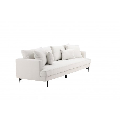 Sofia 3 personers Sofa - Beige og Sort