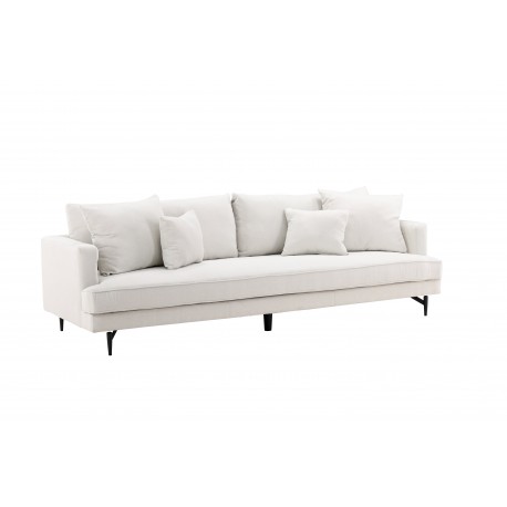 Sofia 3 personers Sofa - Beige og Sort