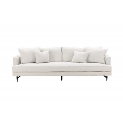 Sofia 3 personers Sofa - Beige og Sort